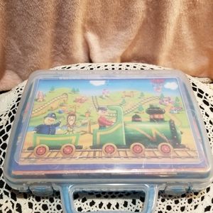 Block 6 sided puzzle in carry case